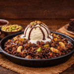 Best Warrenville Dessert Spot: Try Brownie Kesari with Vanilla Ice Cream Today 