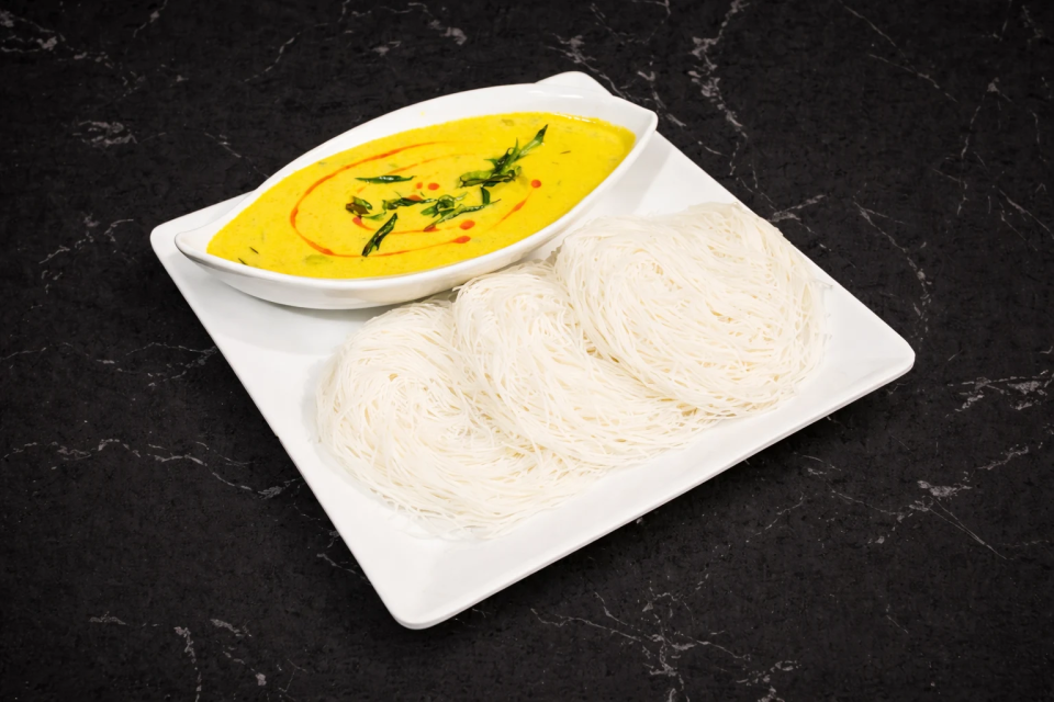 Idiyappam With Mushroom Paya
