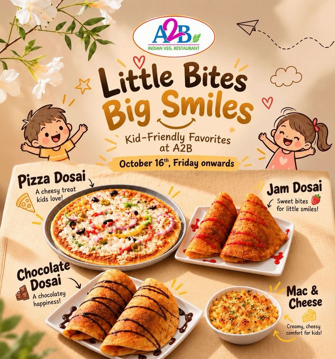 Kid Friendly Food at A2B Illinois